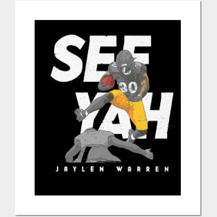 Jaylen Warren Pittsburgh Hurdle Posters and Art